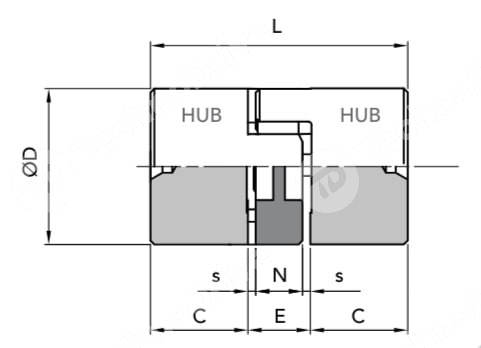 Картинка GET 9 SG AL Ступица беззазорная черн. отв. (ROTEX 9 GS) CHIARAVALLI GET 9 SG AL Ступица беззазорная черн. отв. (ROTEX 9 GS) CHIARAVALLI