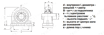 Подшипниковый узел UKHA 205 + H 2305 NPT