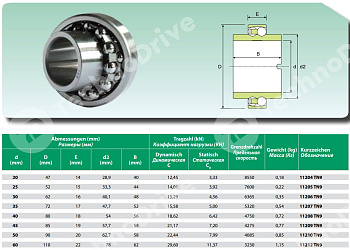 Подшипник 11206 ETN9 ISB 