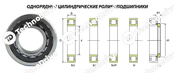 Подшипник NU 2217 ECJ ISB