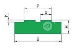Картинка Направляющая PROFILE T2 22 20X88 CHIARAVALLI Направляющая PROFILE T2 22 20X88 CHIARAVALLI