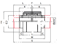 Ступица GIFLEX GFA-56 удлиненная (BOWEX 56) CHIARAVALLI
