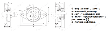 Подшипниковый узел UCFL 203 NPT