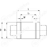 линейный подшипник kbo2045pp nbs