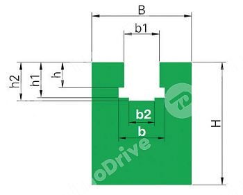 Направляющая PROFILE BL 25 70X60 CHIARAVALLI