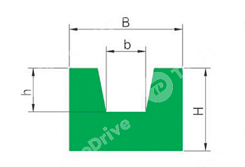 Картинка направляющая profile v 01 10x20 chiaravalli Направляющая PROFILE V 01 10X20 CHIARAVALLI