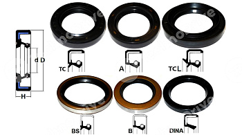 манжета армированная 35x62x7 tc nbr (-50c)  npt