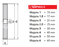 зубчатая шестерня без ступицы m1 z=100 chiaravalli