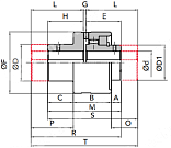 Гильза/Ступица GIFLEX GFAS-80 сталь (BOWEX 80) CHIARAVALLI