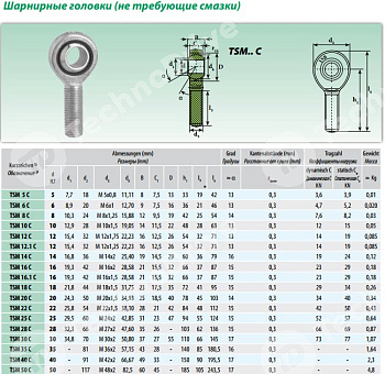 Шарнирный наконечник TSML30C ISB