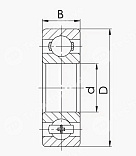 Картинка Подшипник 16005-ZZ ISB  Подшипник 16005-ZZ ISB