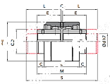 Ступица GIFLEX GFA-40 удлиненная (BOWEX 40) CHIARAVALLI