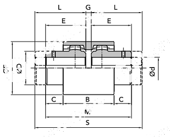 Гильза GIFLEX FBX-38 нейлон (BOWEX 38) CHIARAVALLI