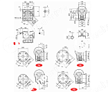 редуктор червячный chm90 i=10 100b14 b3 chiaravalli