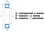 Подшипник NJ 2205-ECJ NPT