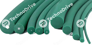 ремень круглый без сердечника pu d=10 mm 88sha green pizzirani