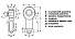 Картинка шарнирный наконечник chs12 m12x1,75 (tsf12c) ldi Шарнирный наконечник CHS12 M12X1,75 (TSF12C) LDI
