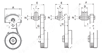 натяжитель цепи cht-tge1 3/8" s chiaravalli