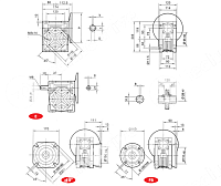 редуктор червячный chm75 20 90b14 b3 chiaravalli