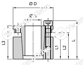 зажимная втулка rck70 40x65 (klda040) chiaravalli