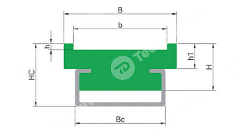 Направляющая PROFILE SFC 10 50 27X38 CHIARAVALLI