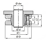 зажимная втулка rck19 36x72 (klpp036) chiaravalli