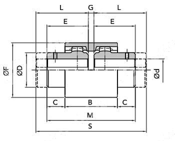 Гильза GIFLEX FBX-55 нейлон (BOWEX 55) CHIARAVALLI