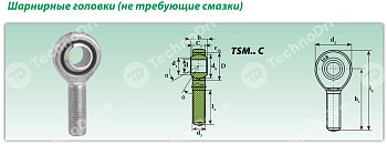 Шарнирный наконечник TSML14 ISB