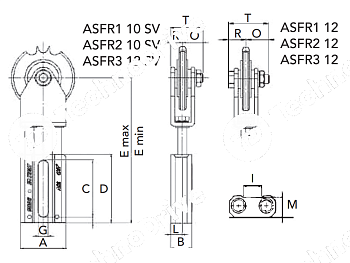 натяжитель цепи cht-asfr2 10 sv chiaravalli