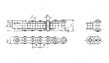 Цепь роликовая 16A-2 (ASA80-2) PIZZIRANI