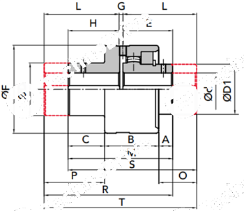 Гильза/Ступица GIFLEX GFAS-40 удлиненная (BOWEX 40) CHIARAVALLI