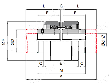 Гильза GIFLEX GFA-40 сталь (BOWEX 40) CHIARAVALLI