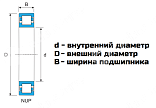 Картинка Подшипник NUP 2215-ECJ LDI Подшипник NUP 2215-ECJ LDI