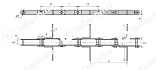 Транспортерная цепь 1.1400-B P.50X31 SP.3 CHIARAVALLI