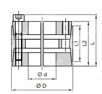 Картинка зажимная втулка rck11 35x60 (klee035) npt зажимная втулка rck11 35x60 (klee035) npt