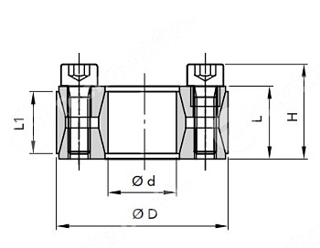 Картинка зажимная втулка rck40 45x75 (klgg045) npt зажимная втулка rck40 45x75 (klgg045) npt