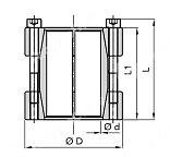 зажимная втулка rck95 38x75 (klmm038) npt
