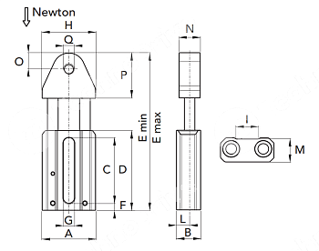 натяжитель цепи cht-as1 m16 chiaravalli