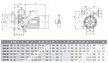 вариатор chv02 d.11 b5 chiaravalli