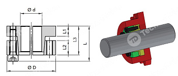 зажимная втулка rck60 35x60 chiaravalli