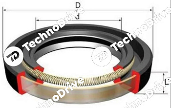 манжета армированная 32x52x10 tc nbr npt