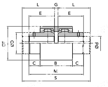 Гильза GIFLEX FBX-32 нейлон (BOWEX 32) CHIARAVALLI