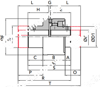 Гильза/Ступица GIFLEX GFAS-25 (BOWEX 25) CHIARAVALLI