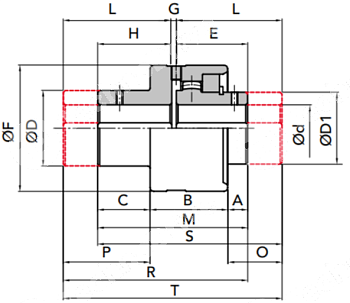 Гильза/Ступица GIFLEX GFAS-32 удлиненная (BOWEX 32) CHIARAVALLI