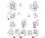редуктор червячный chmre63 i=50 u chiaravalli