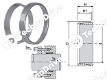 зажимная втулка rck50 45x52 (klnn045) chiaravalli