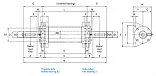 Подшипниковый узел MONOBLOC RCM 55-1 AL (удлиненный вал) CHIARAVALLI