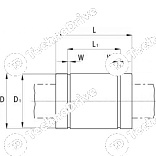 линейный подшипник kbo2045pp nbs