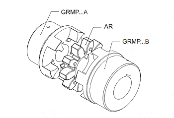 TRASCO 55/70 A GRMP Ступица исп. 1 с переходом d=25mm  (Rotex 55 исп. 1 GG) SIT