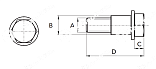 крепежный комплект натяжителя цепи kit tn 25 - m12 assembly kit chiaravalli